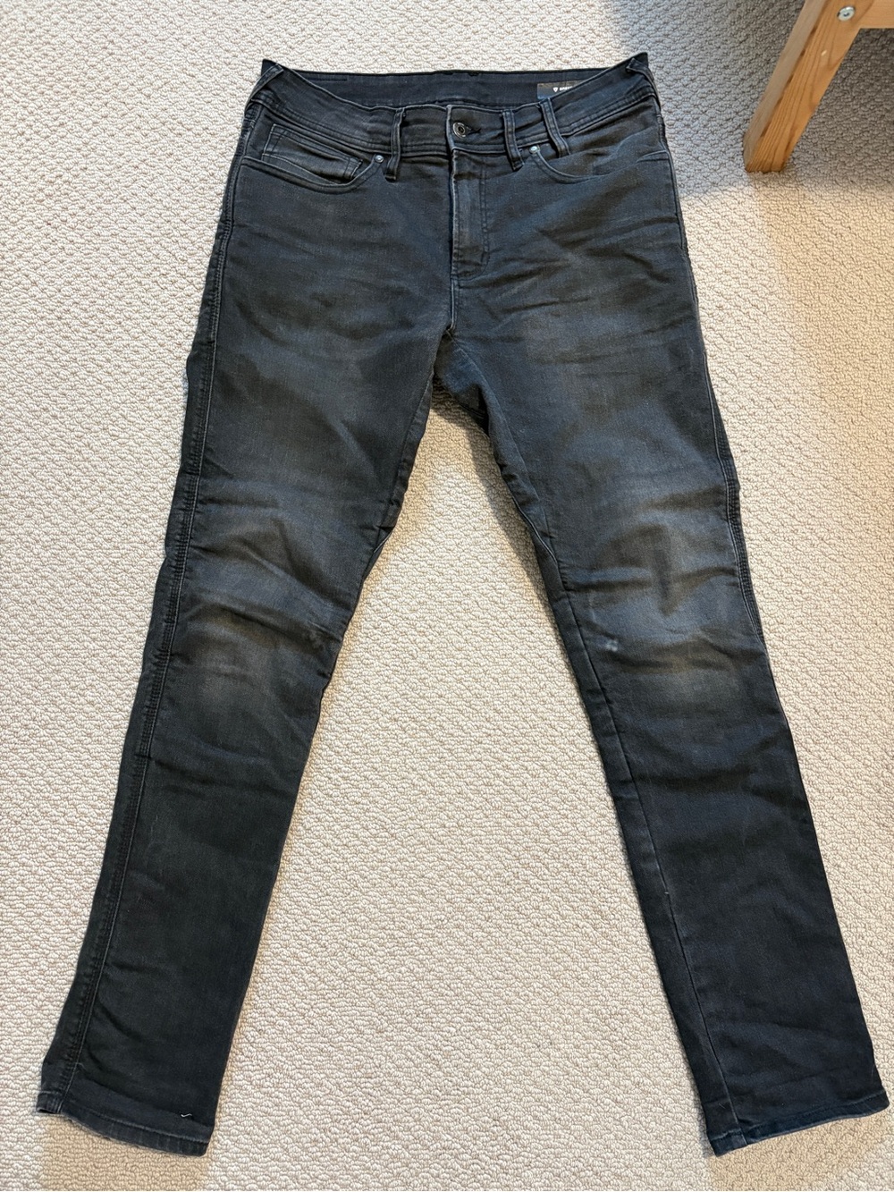 REV'IT! Brentwood Jeans Mens Black Slim Fit Motorcycle 32x34